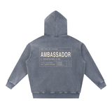 AMBASSADOR Snow Wash Fleece Oversize Hoodie