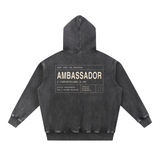 AMBASSADOR Snow Wash Fleece Oversize Hoodie
