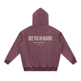 FAITH IN MOTION Snow Wash Fleece Oversize Hoodie