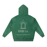 EVERY SOUL Snow Wash Fleece Oversize Hoodie