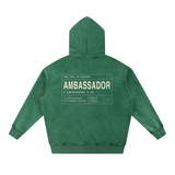 AMBASSADOR Snow Wash Fleece Oversize Hoodie