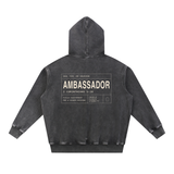 AMBASSADOR Snow Wash Fleece Oversize Hoodie