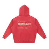 AMBASSADOR Snow Wash Fleece Oversize Hoodie