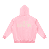 I LIVE TO SEE YOU THERE Snow Wash Fleece Oversize Hoodie