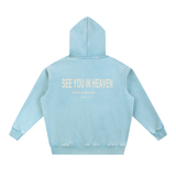 FAITH IN MOTION Snow Wash Fleece Oversize Hoodie