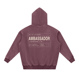 AMBASSADOR Snow Wash Fleece Oversize Hoodie
