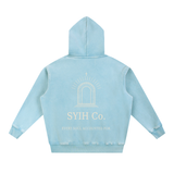 EVERY SOUL Snow Wash Fleece Oversize Hoodie