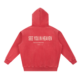 FAITH IN MOTION Snow Wash Fleece Oversize Hoodie